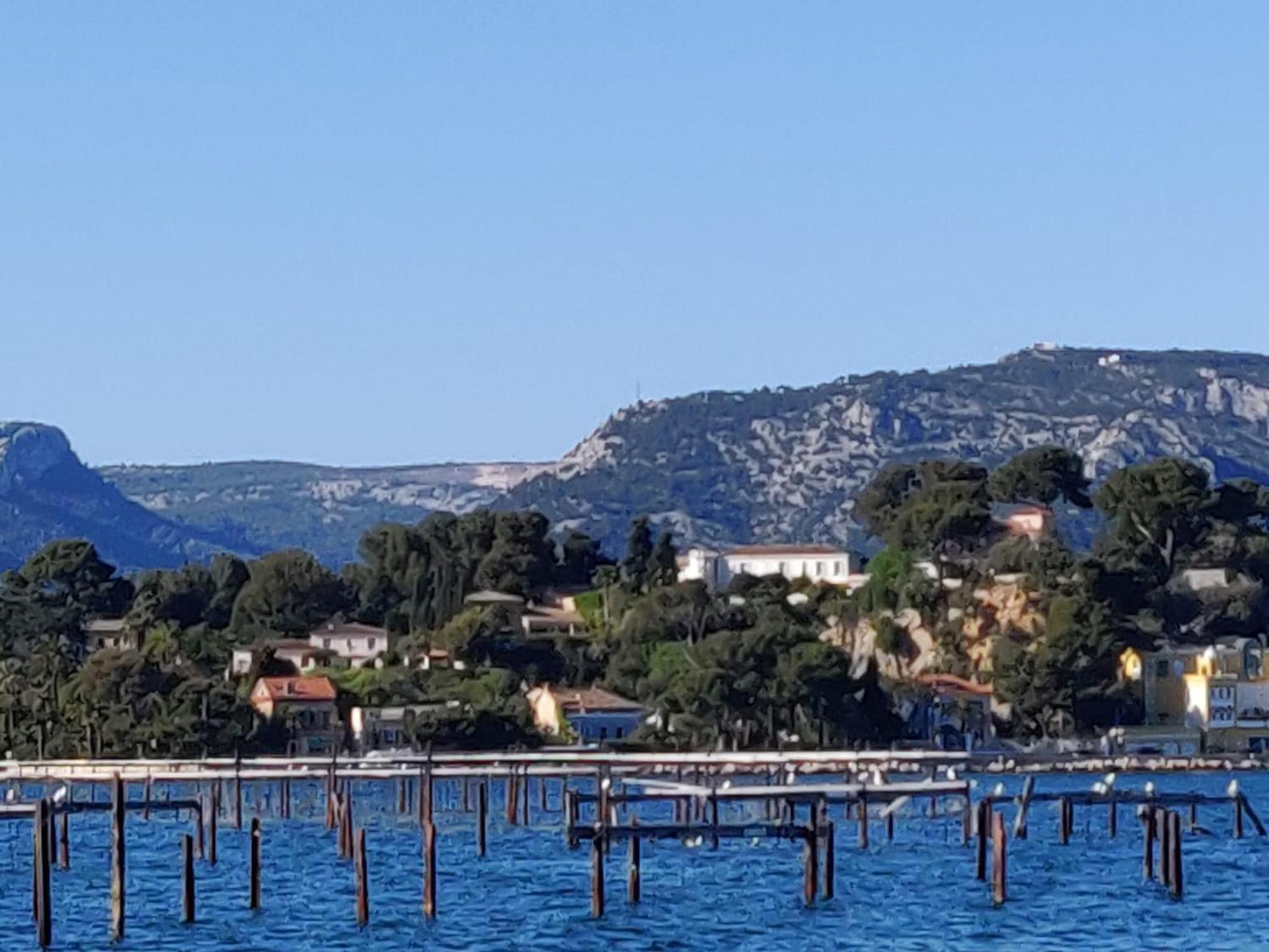 Villa-Chateau Les Terrasses - Tamaris, Plage Des Sablettes, Mer Au Bas De La Propriete La Seyne-sur-Mer Kültér fotó