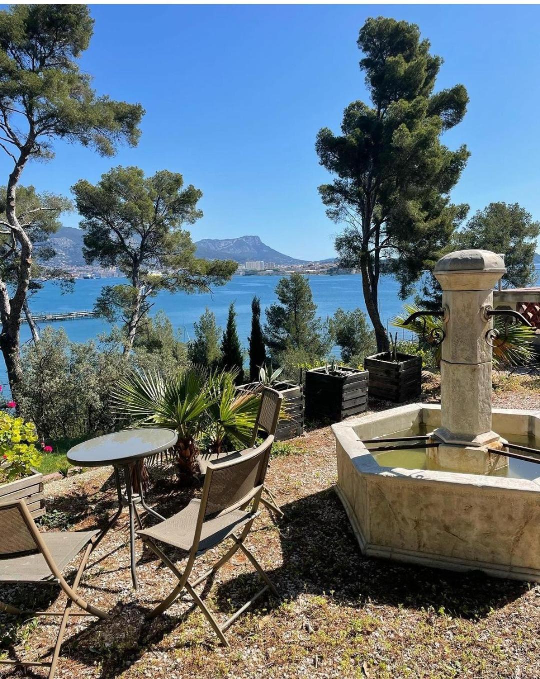 Villa-Chateau Les Terrasses - Tamaris, Plage Des Sablettes, Mer Au Bas De La Propriete La Seyne-sur-Mer Kültér fotó