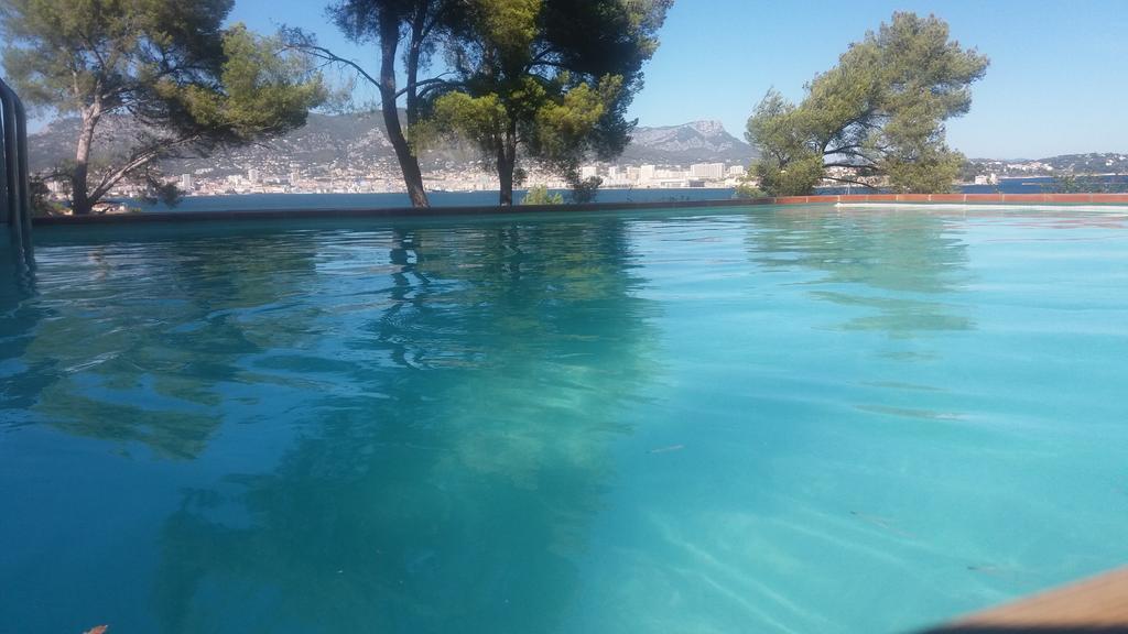 Villa-Chateau Les Terrasses - Tamaris, Plage Des Sablettes, Mer Au Bas De La Propriete La Seyne-sur-Mer Kültér fotó
