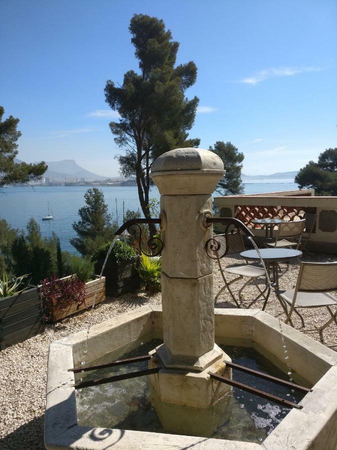 Villa-Chateau Les Terrasses - Tamaris, Plage Des Sablettes, Mer Au Bas De La Propriete La Seyne-sur-Mer Kültér fotó